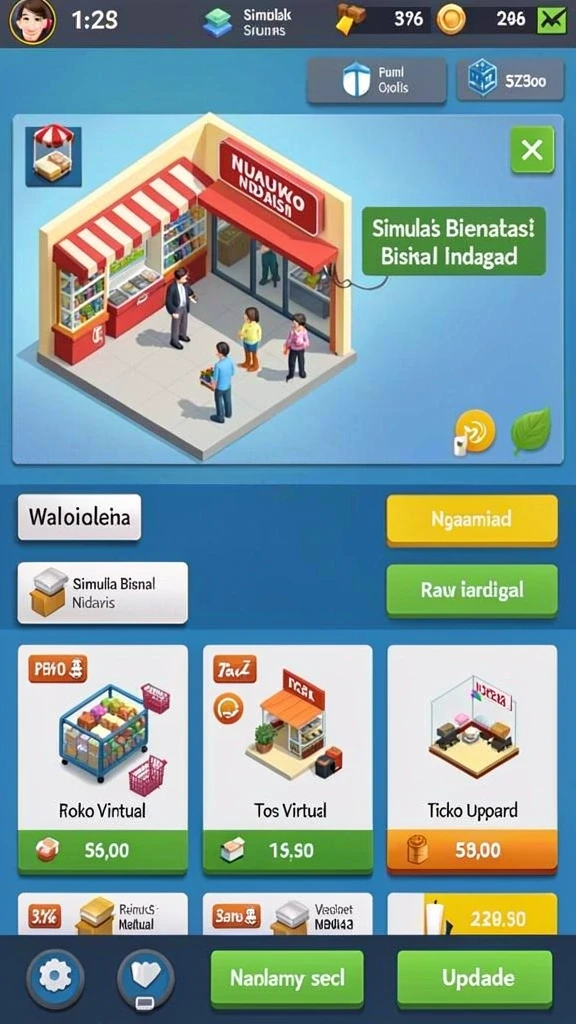 hokitime - Antarmuka permainan yang intuitif dan mudah dinavigasi.