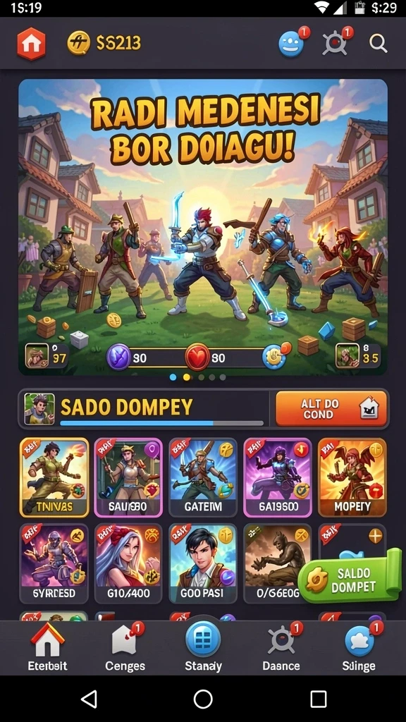 hw777 - Fitur mode multiplayer untuk bermain bersama teman.