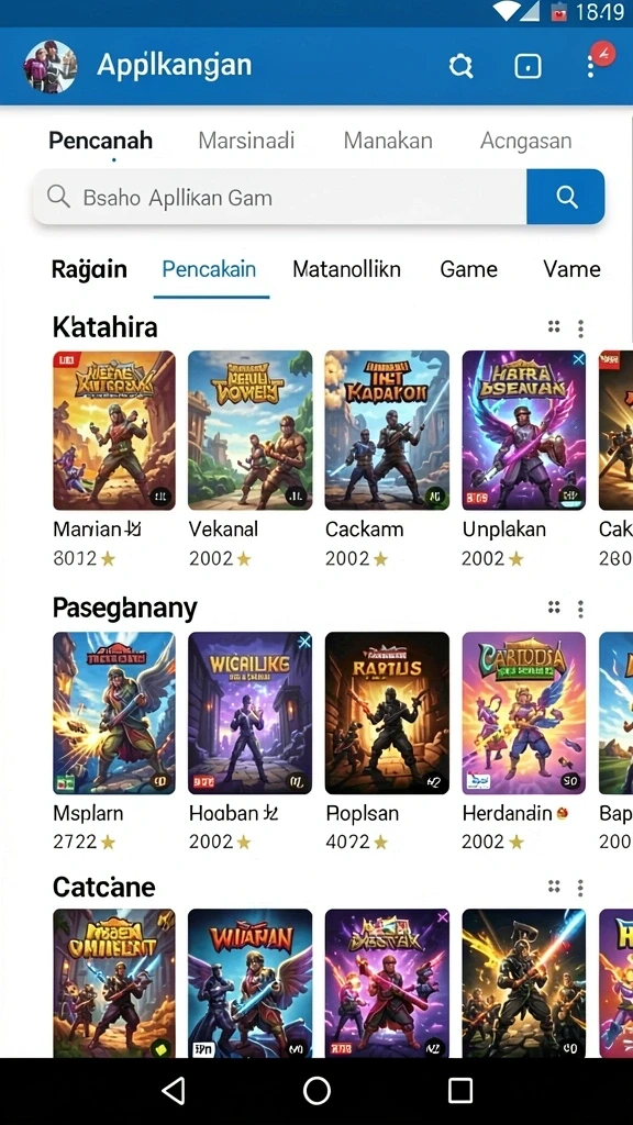 okjk - Tangkapan layar menunjukkan beberapa karakter unik yang bisa dimainkan.