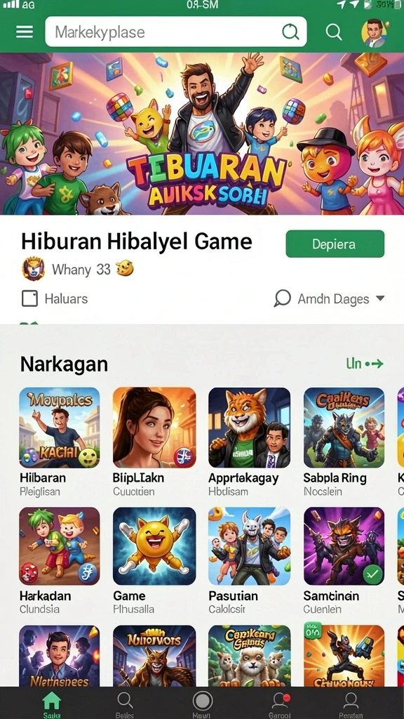 sr6666 - Screenshot menunjukkan level pertama yang penuh warna.